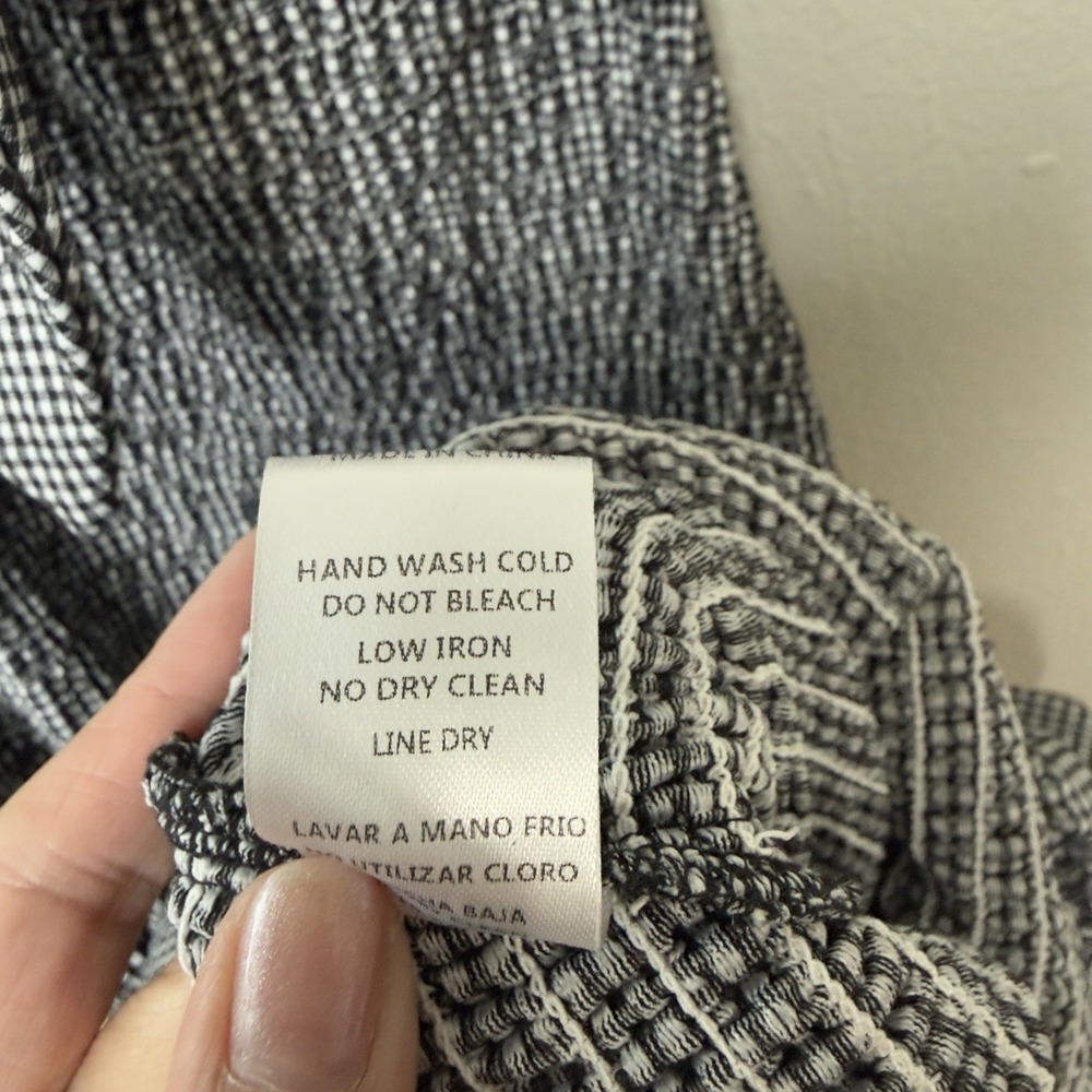 Mable Anthropologie Front Tie Gingham Smocked Mermaid Dress Cottagecore Beachy - Picture 11 of 11
